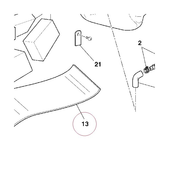 Insulation bush, terminal 46011761A