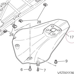Protector, heat rear cowling 46012461A