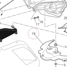 Front fairing lower plate 46012471A
