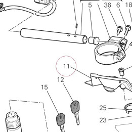 Cover, ignition switch 46012631A