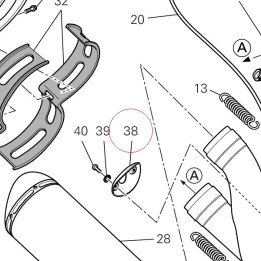 Guard, exhaust valve 46012751A