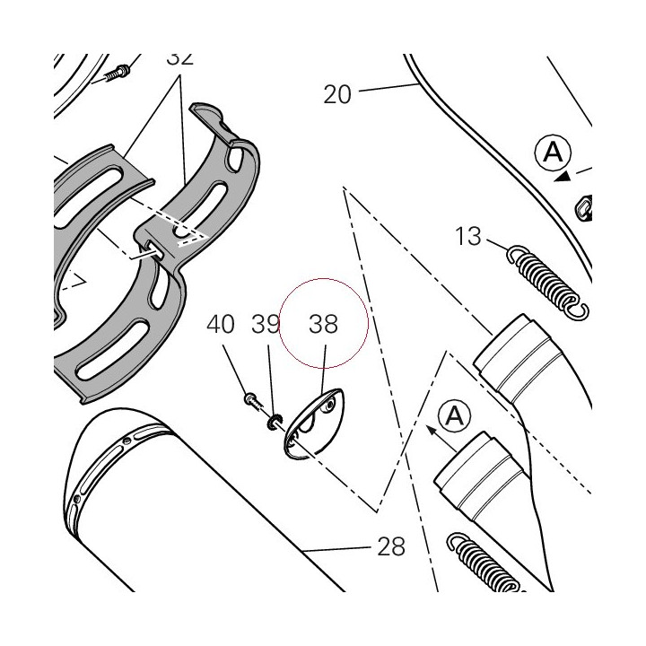 Guard, exhaust valve 46012751A