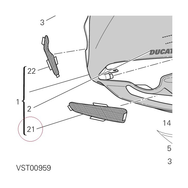 Net front left 46012781A