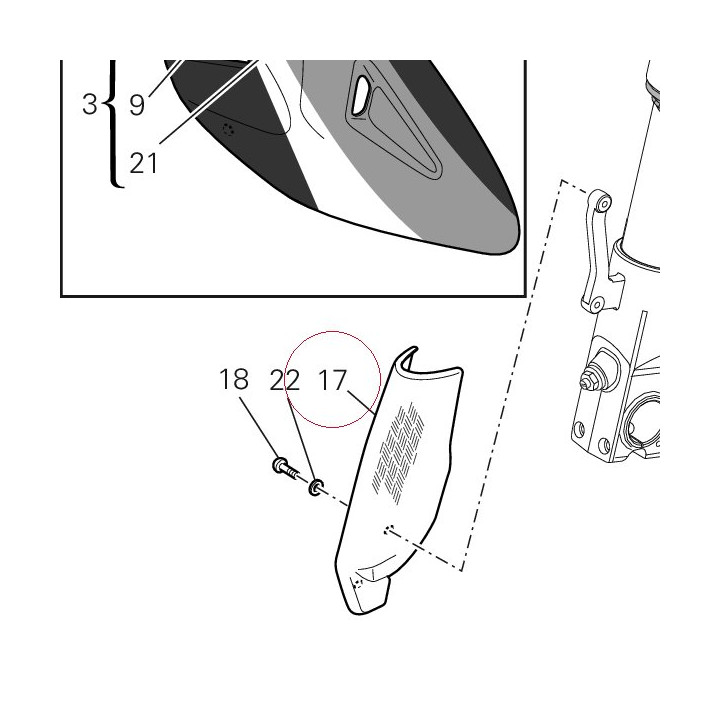 Right cover 46012801E