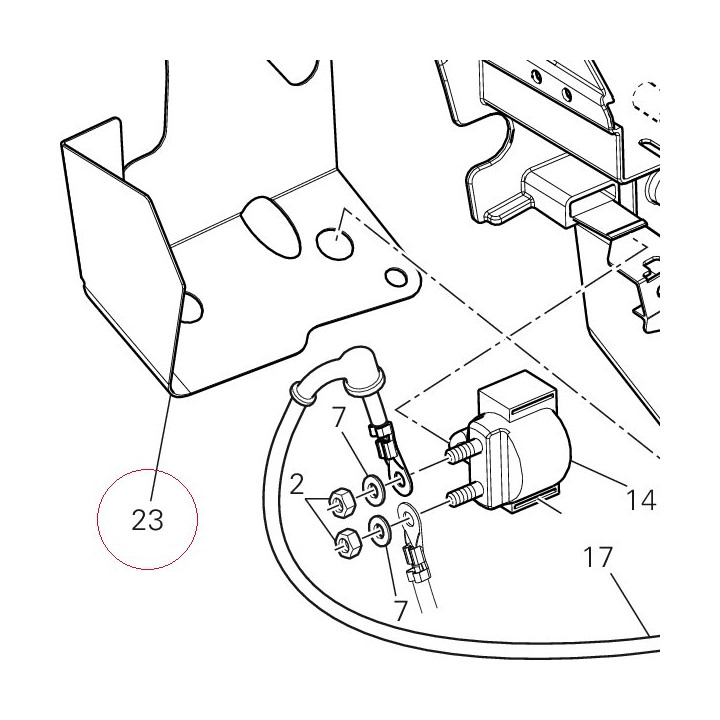 Damper, battery 46012832A