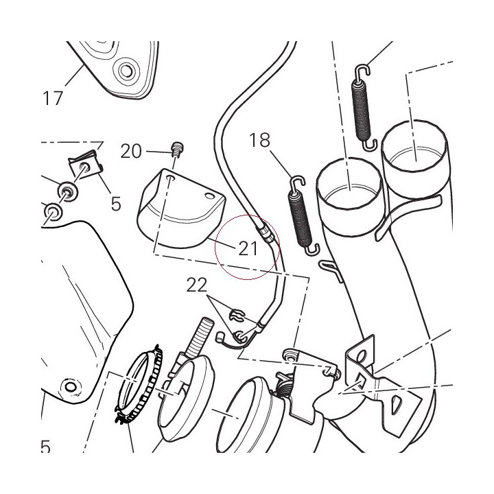 Guard, exhaust valve 46012931B