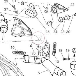 Cover, left muffler 46013231A