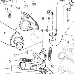 Heat guard left 46013231B