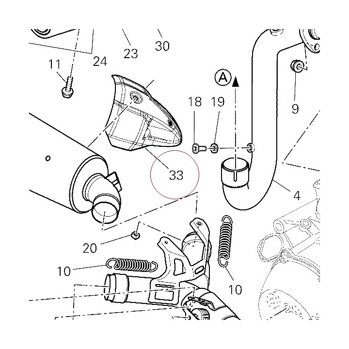 Heat guard left 46013231B