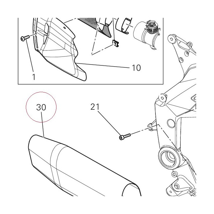 Cover, exhaust 46013982B