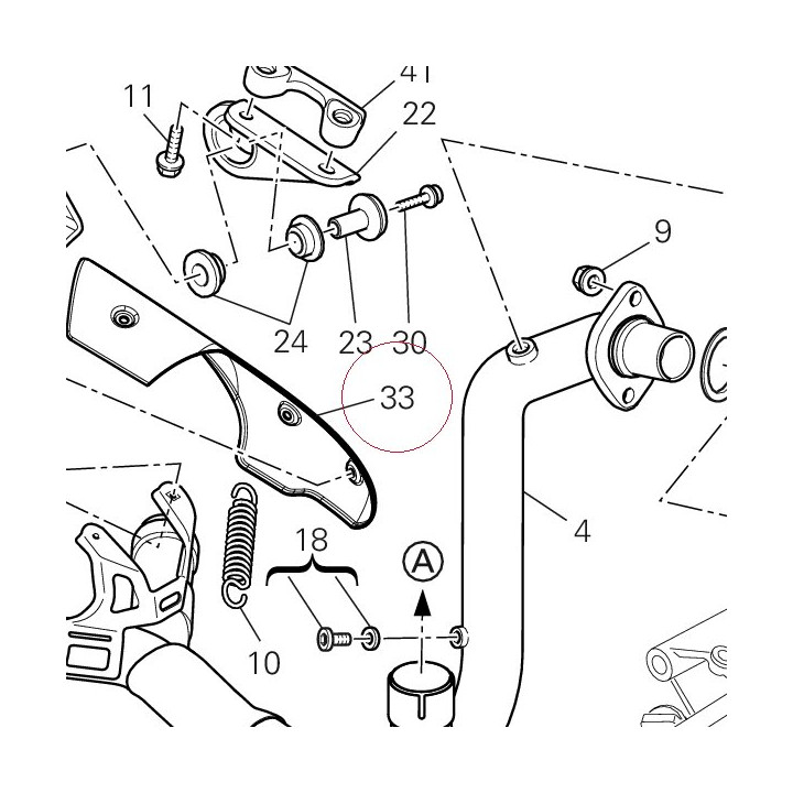 Cover, exhaust pipe left 46014101A