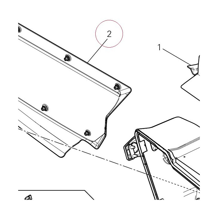 Heat guard right 46014152A