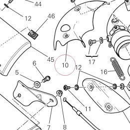 Heat guard upper vertical 46014361C