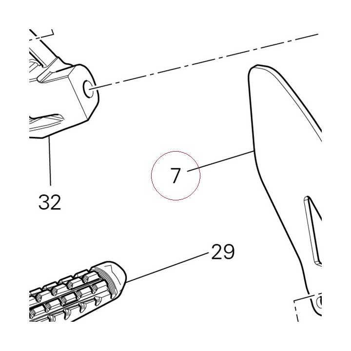 Heel guard left 46014491A