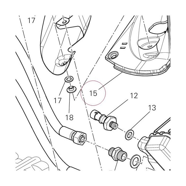 Cover, exhaust tube 46014611B