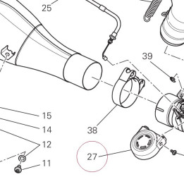 Exhaust valve cover 46014822A