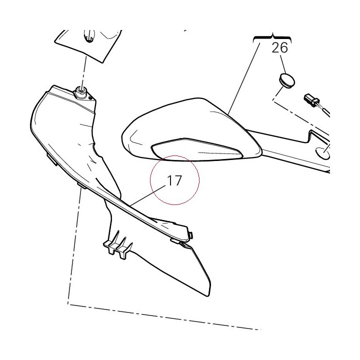 Right cover 46014951C