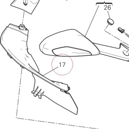 Right cover 46014952C