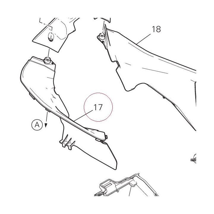 Right cover 46014953C