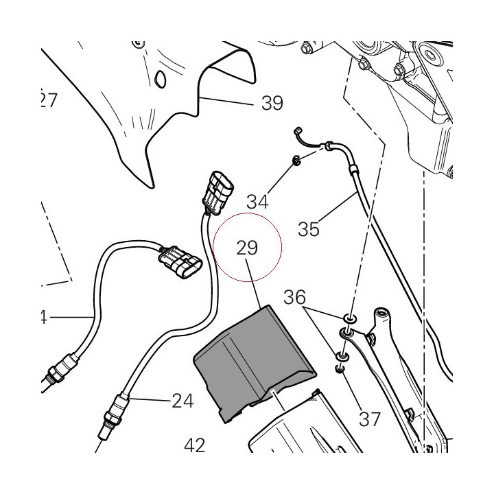 Heat guard vertical 46015031AA