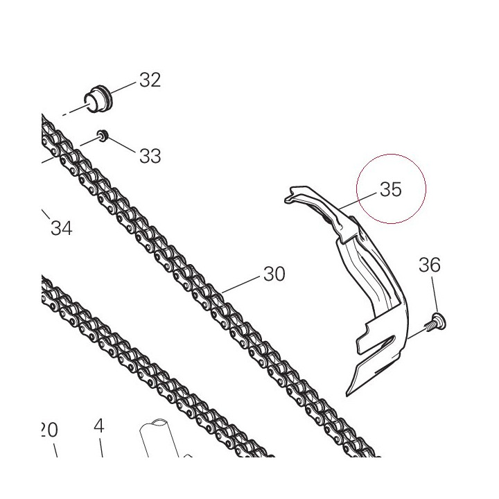 Chain cover 46015061A