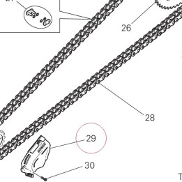 Chain pinion cover 46015581B