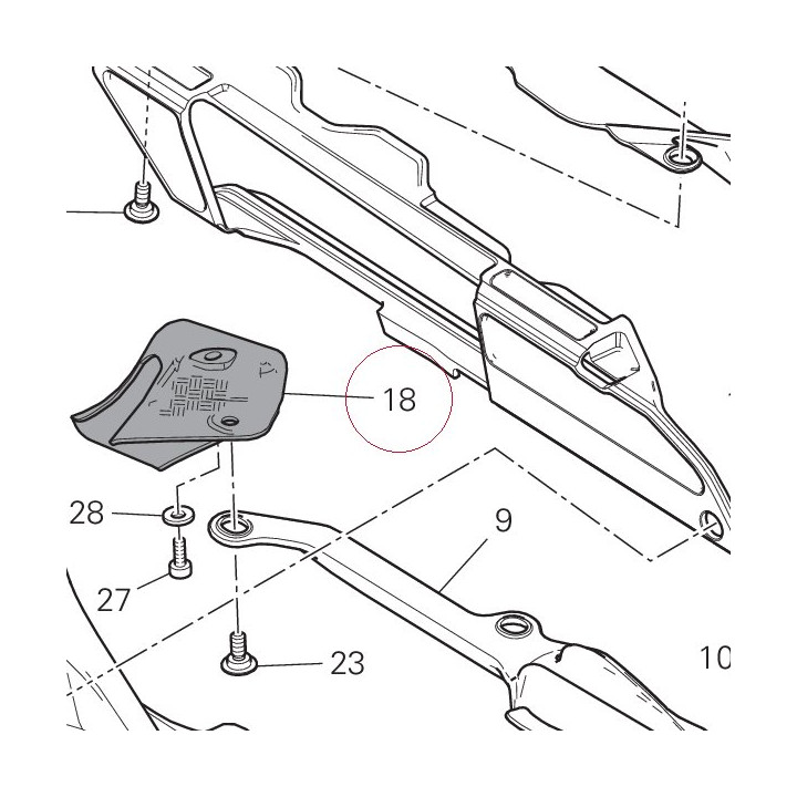 Mudflap bottom 46016321A