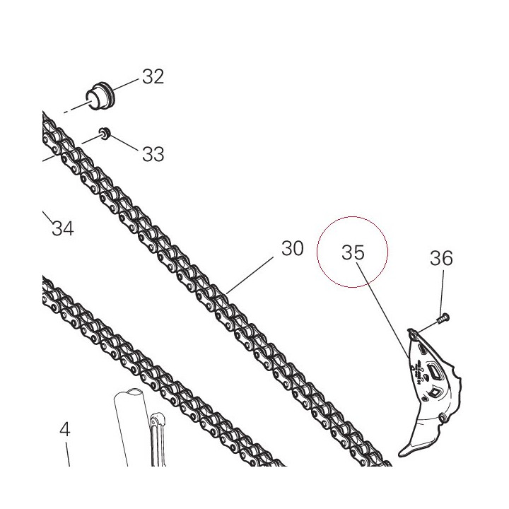 Chain cover 46016391A