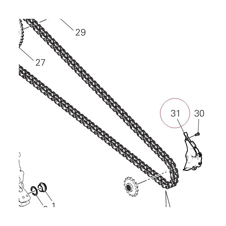 Chain pinion cover 46016691A