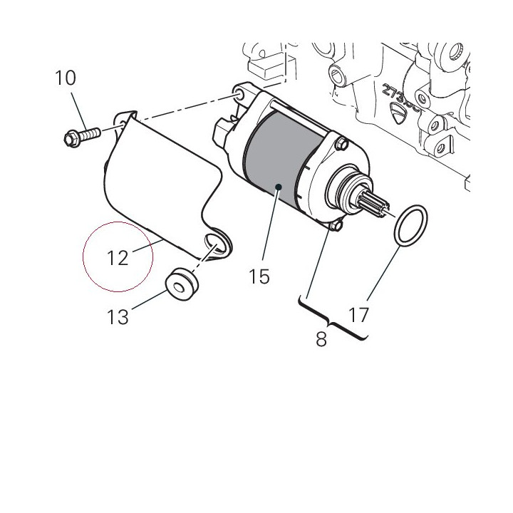 Heat guard 46016901A