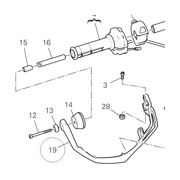 Guard, knuckle, right 46017361A