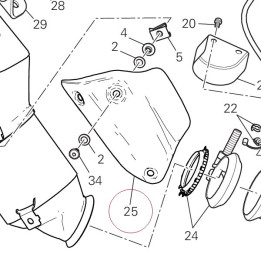 Heat guard rear 4601A131AA