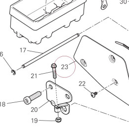 Battery mount heat guard 4601A611B