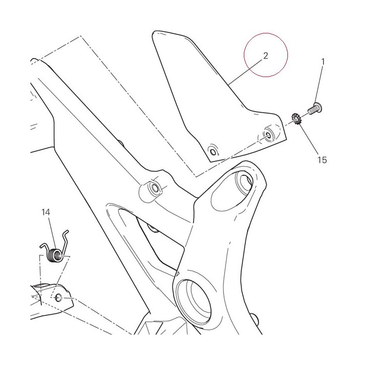 Heel guard right 4601A932A