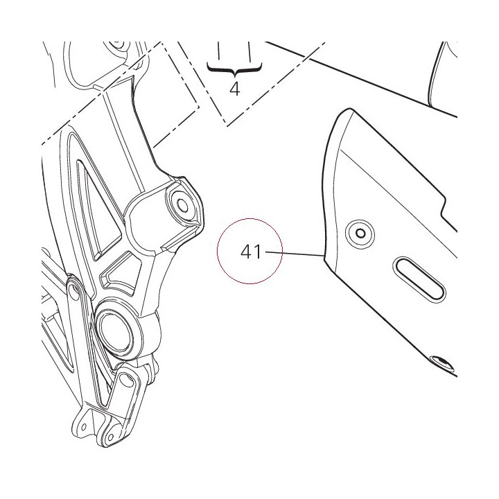Heat guard bottom 4601B171AA