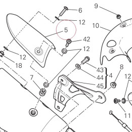 Heat guard upper 4601B181AA