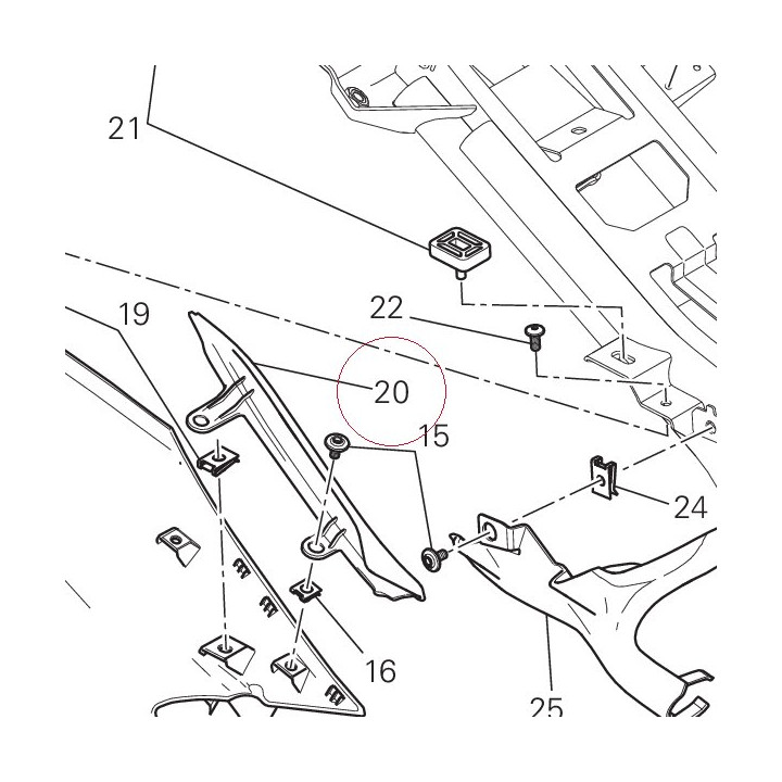 Cap left 4601B231A