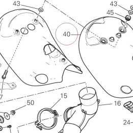 Heat guard upper 4601B331A