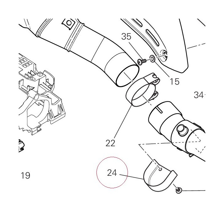 Guard, exhaust valve 4601B921A