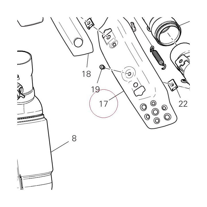 Heat guard bottom 4601C201BA