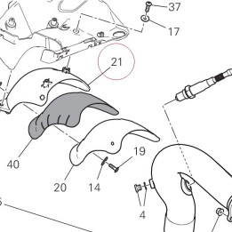 Heat guard upper 4601C321A