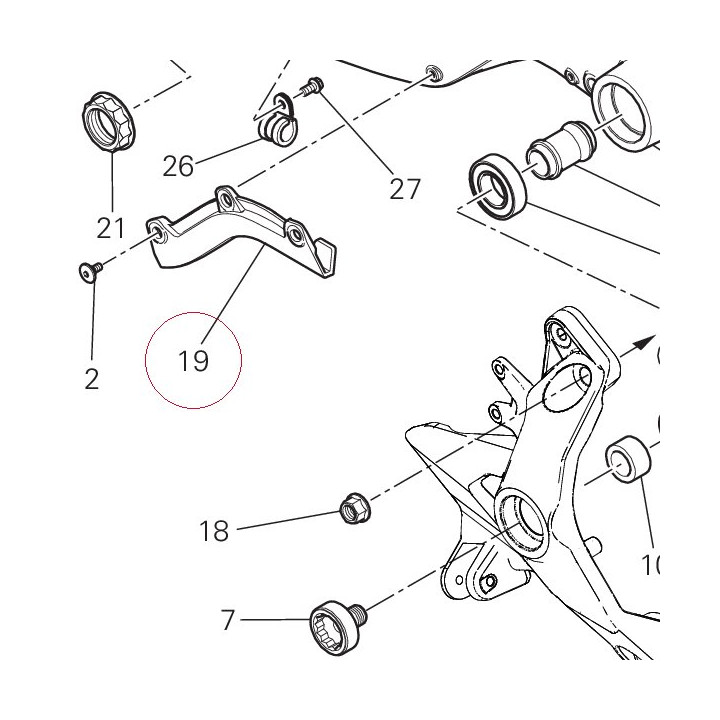 Cover, fr brake pipe 4601C401A