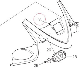 Cover, meter 4601D031A