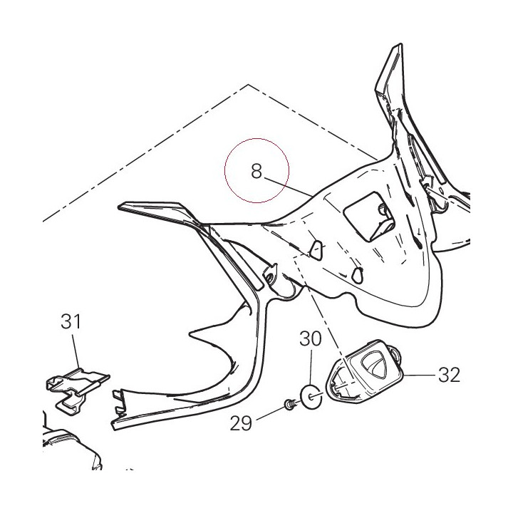 Cover, meter 4601D171A