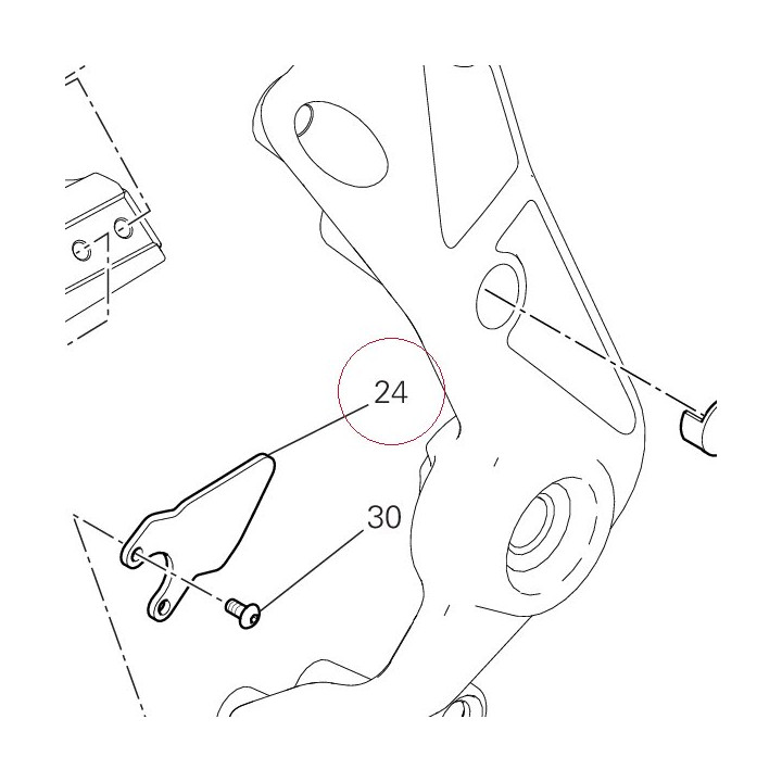 Heel guard front left 4601D801AA