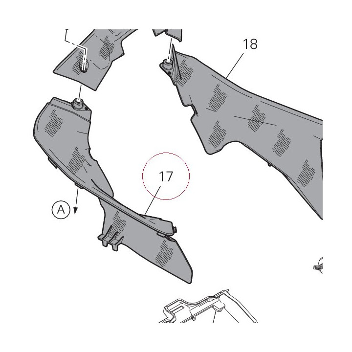 Right cover 4601E631AA