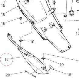 Cover, frame right 4601E751B