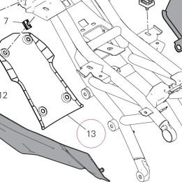 Mudflap bottom 4601F111A