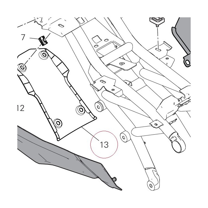 Mudflap bottom 4601F111A