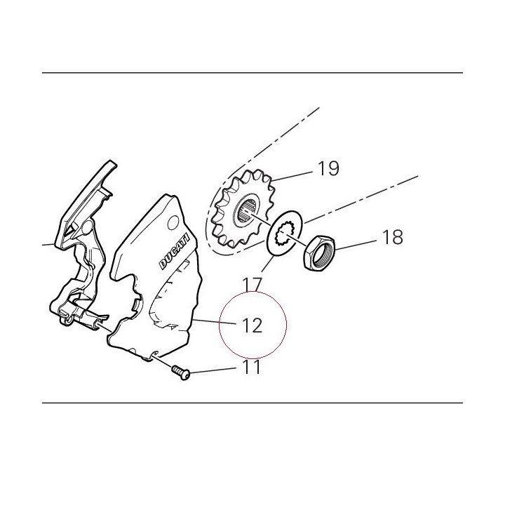 Chain pinion cover 4601F141A